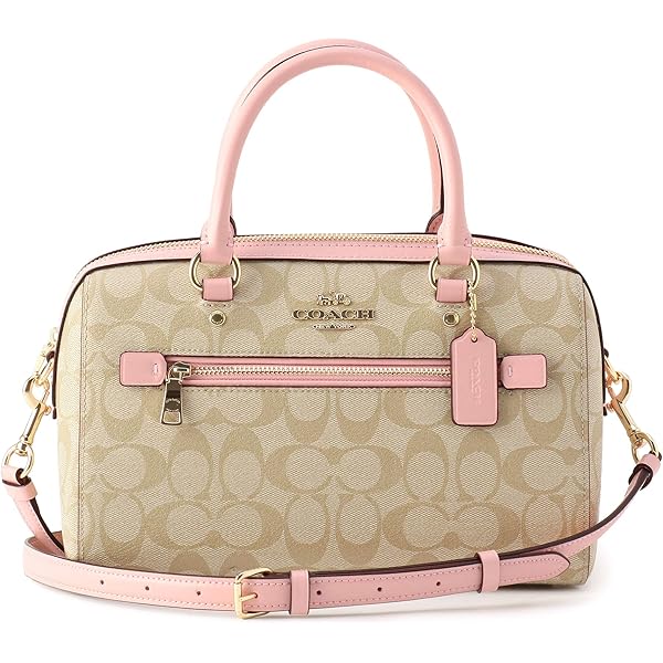 コーチ ハンドバッグ ベージュ/ピンク コーチ COACH ハンドバッグ ショルダーバッグ ピンクベージュ